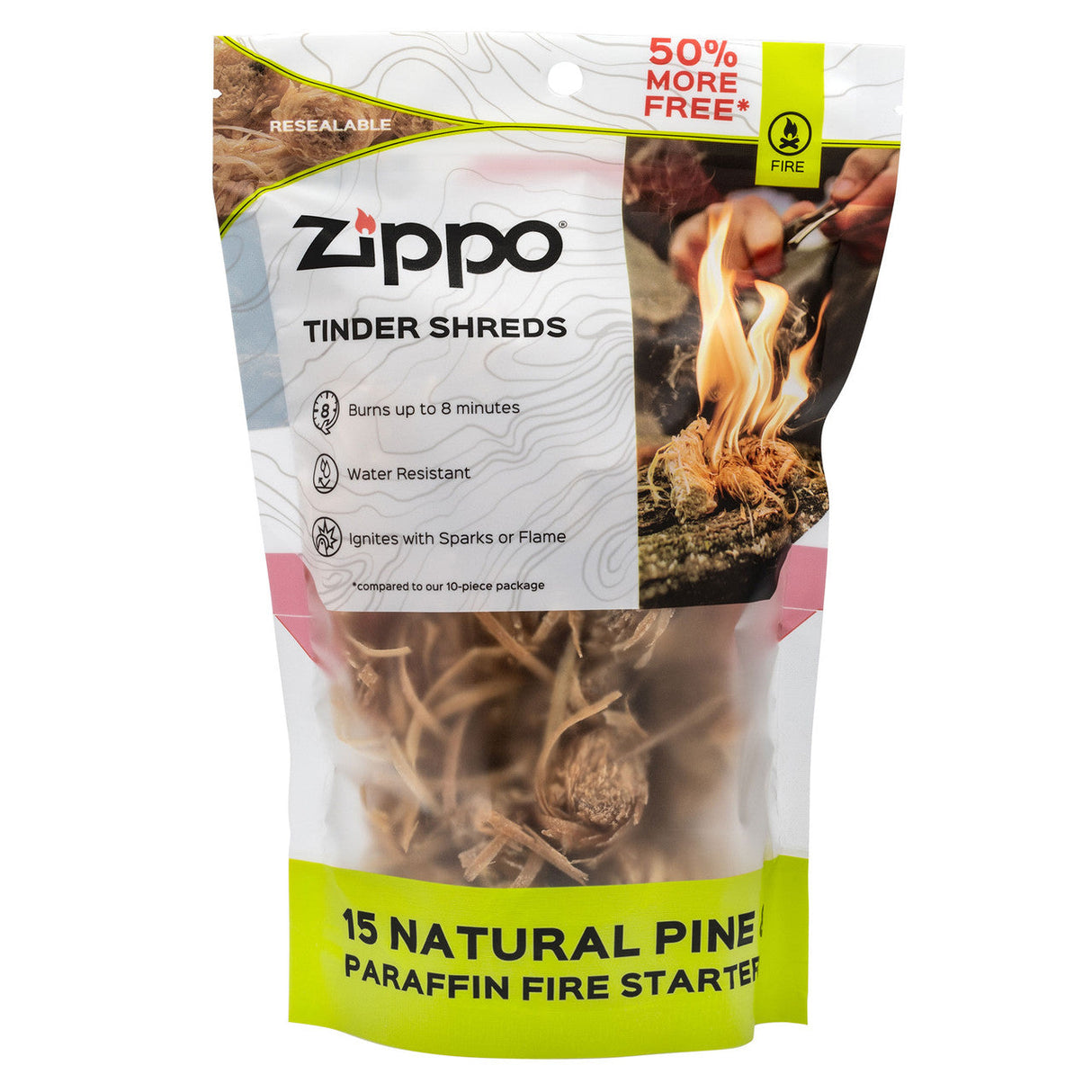 Zippo Eco-Conscious Water-Resistant Fire Tinder Shreds