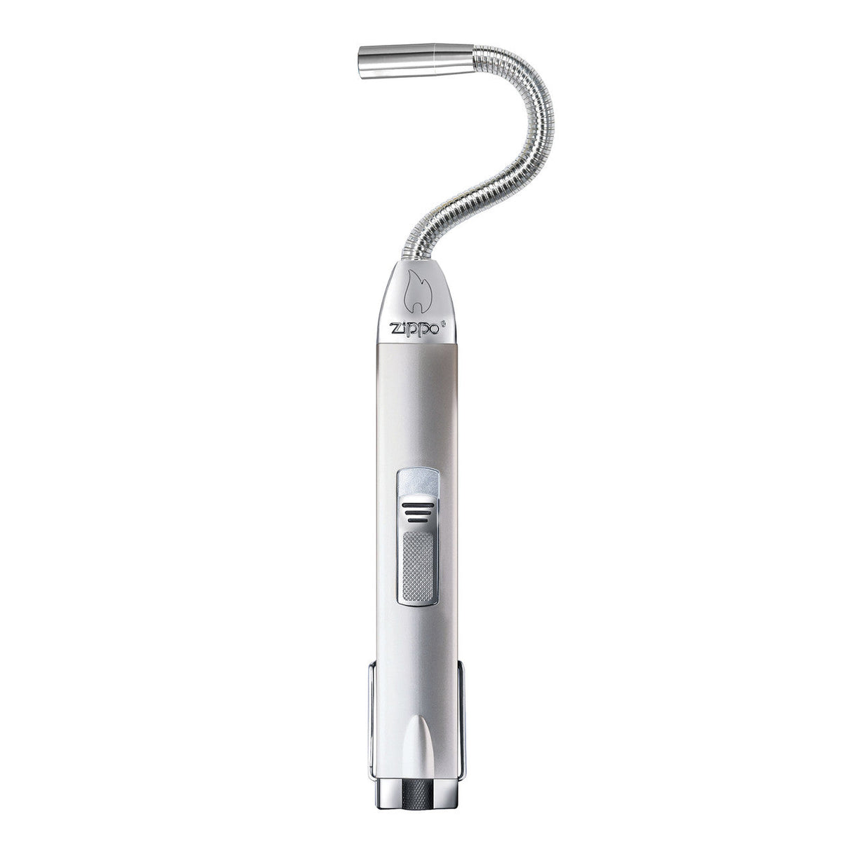 Zippo Windproof Flex Neck Lighter Dual Flame Chrome Finish