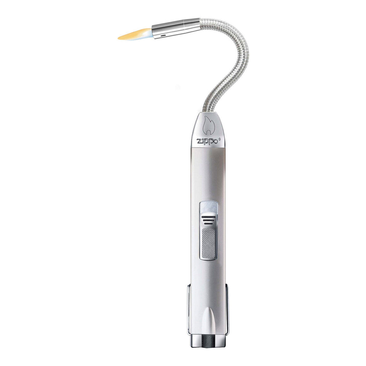 Zippo Windproof Flex Neck Lighter Dual Flame Chrome Finish