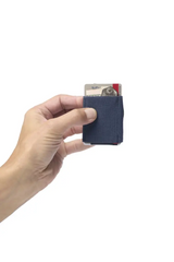 Nomatic Wallet Navy Leather Tab, detail view 7