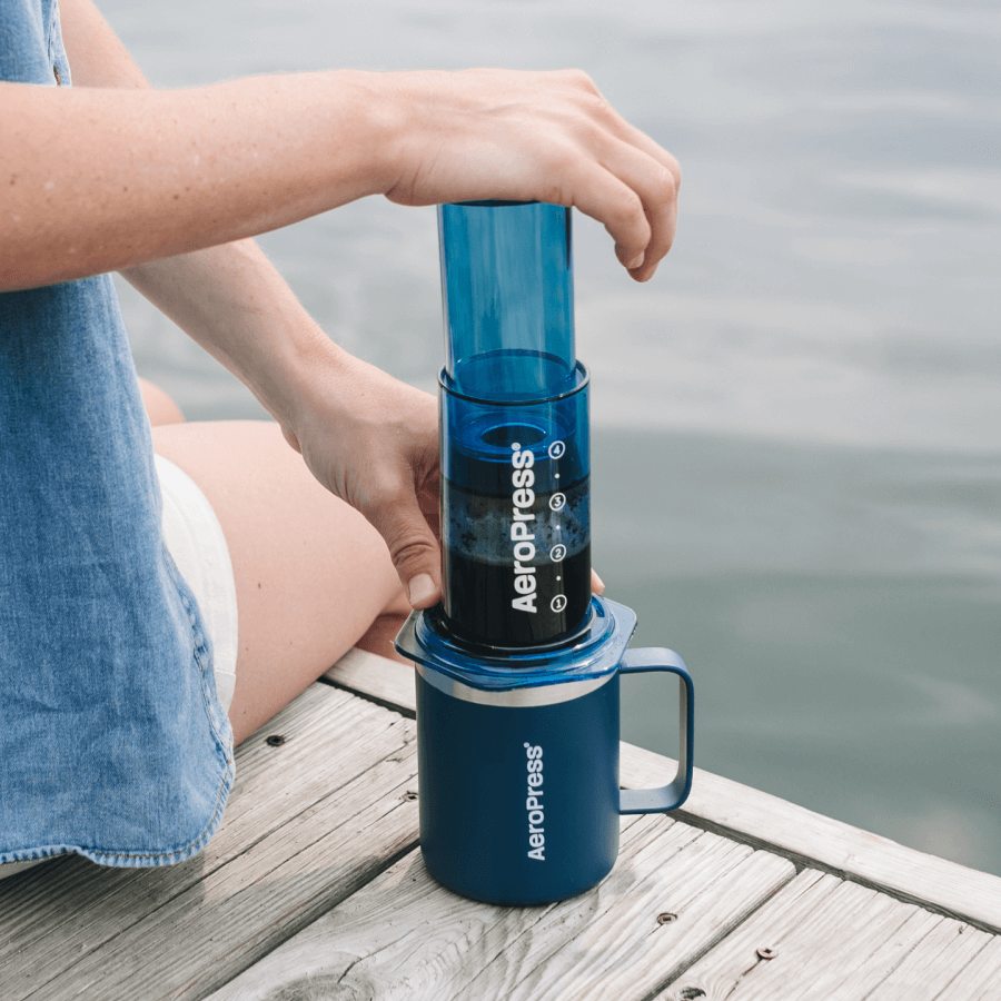 AeroPress Travel Coffee Mug Blue