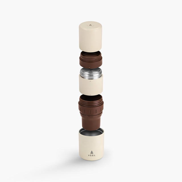 VSSL Nest Pour Over Portable Coffee Kit Cream