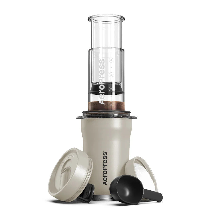 AeroPress Go Plus Travel Coffee Press Cream