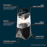 NEBO Galileo 1600 Lumen Lantern with USB Power Bank Model 89827