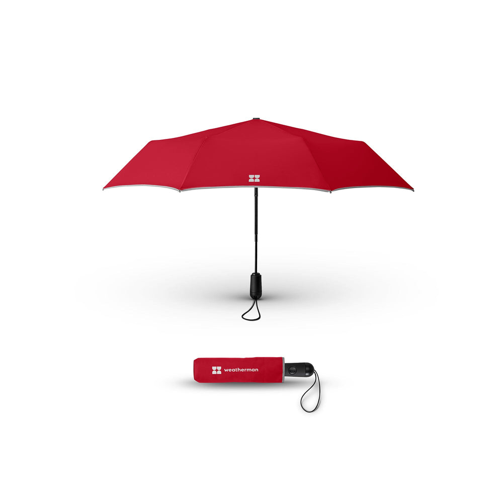 Weatherman Travel Umbrella - Red