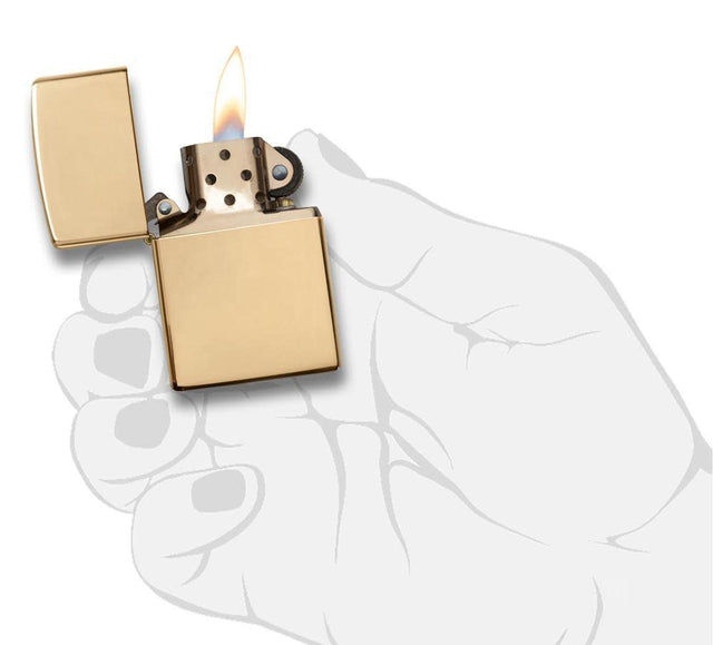 Zippo Armor High Polish Brass Windproof Lighter 169 — view 4