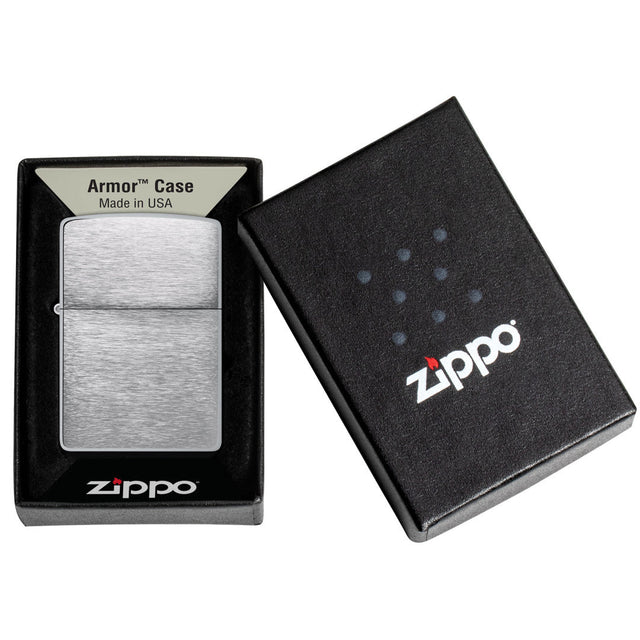 Zippo Armor Brushed Chrome Windproof Lighter 162 — view 4