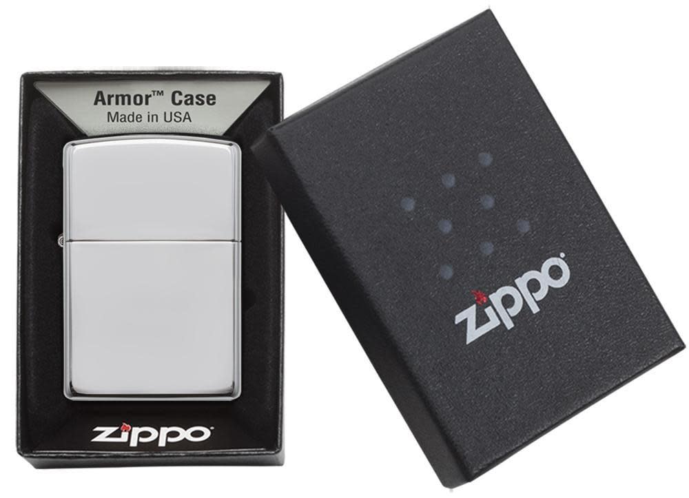 Zippo Armor High Polish Chrome Windproof Lighter 167 — view 4