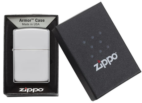 Zippo Armor High Polish Chrome Windproof Lighter 167 — view 4