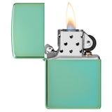 Zippo Classic High Polish Green Windproof Lighter 28129 — view 3