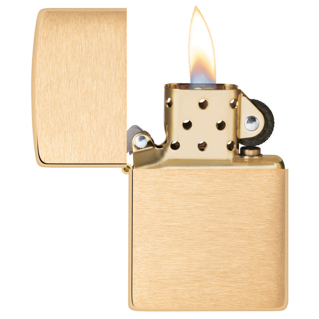 Zippo Armor Brushed Brass Windproof Lighter 168 — view 2