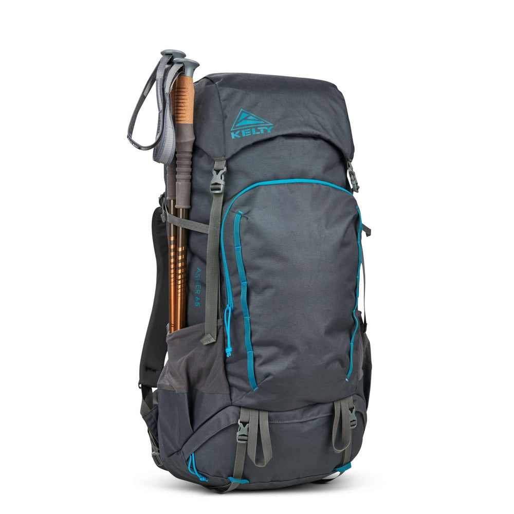 Asher 65l Backpack - Beluga/Stormy Blue