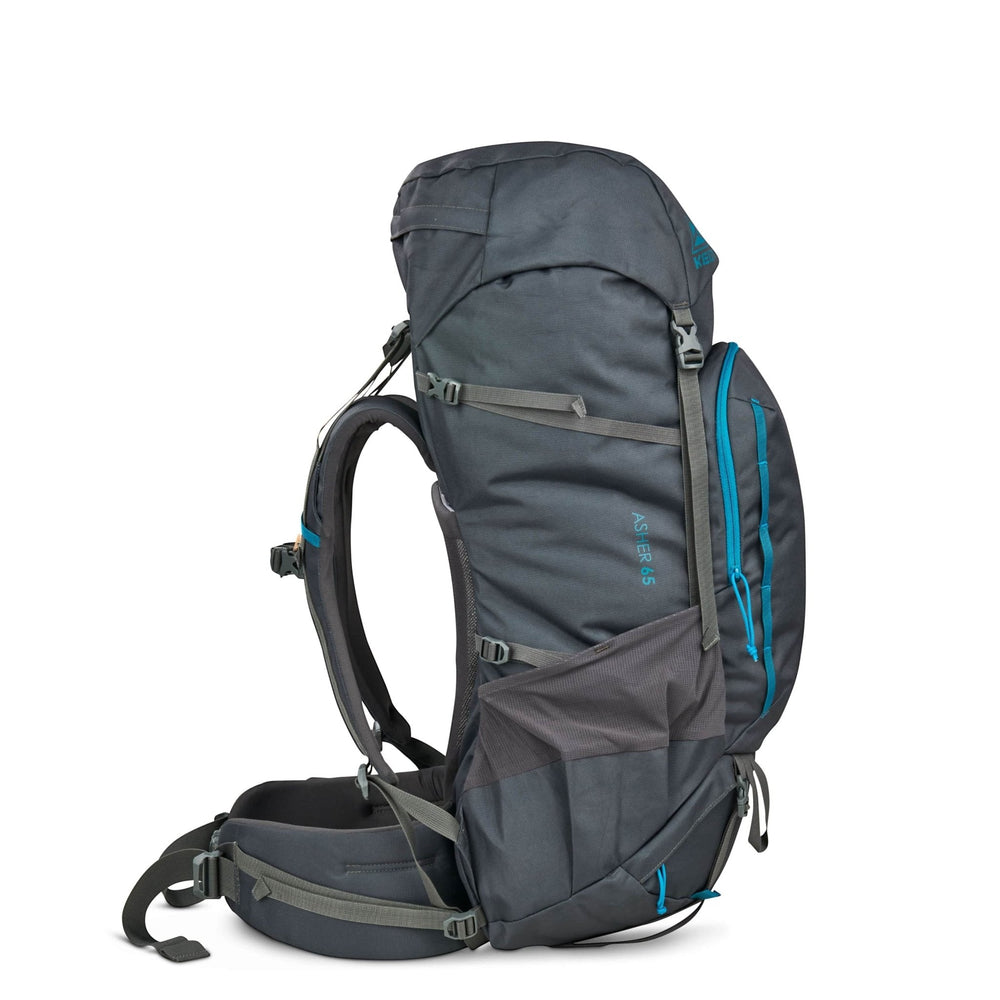 Asher 65l Backpack - Beluga/Stormy Blue