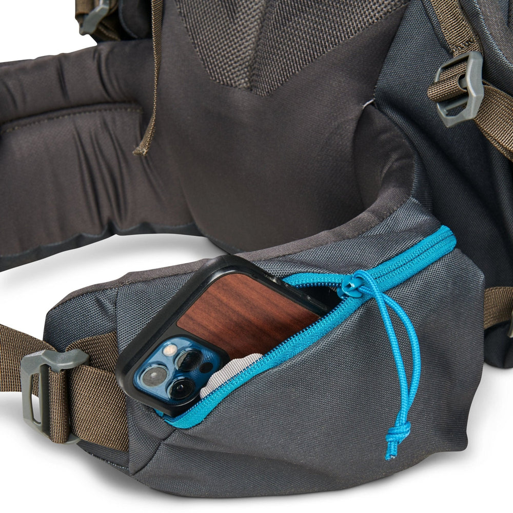 Asher 85l Backpack - Beluga/Stormy Blue