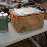 Window Padded Storage Cube - Dull Gold/Deep Teal