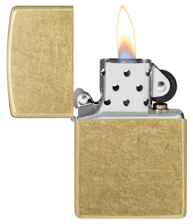 Zippo Classic Street Brass Windproof Lighter 48267 — view 3