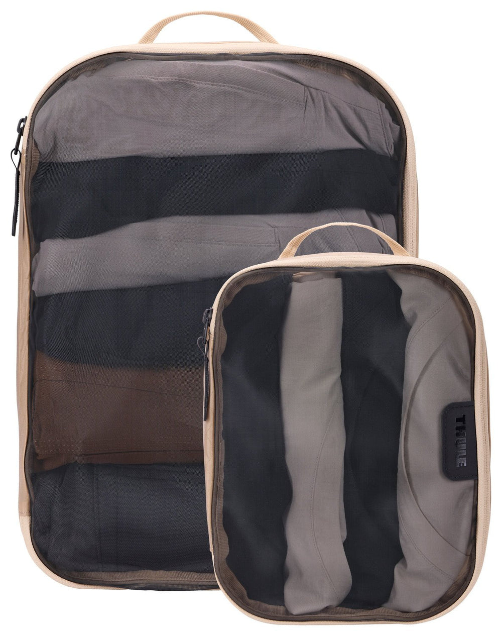 Thule Packing Cube Set 1x Small 1x Medium - Gentle Beige