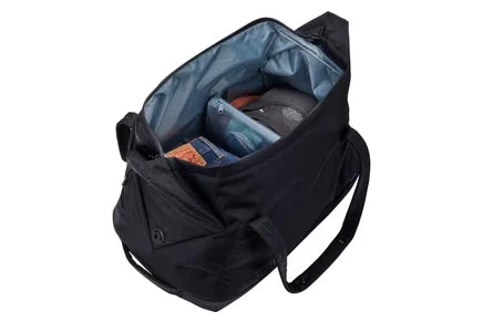 Thule Subterra 2 Duffel 35L with its wide opening unzipped