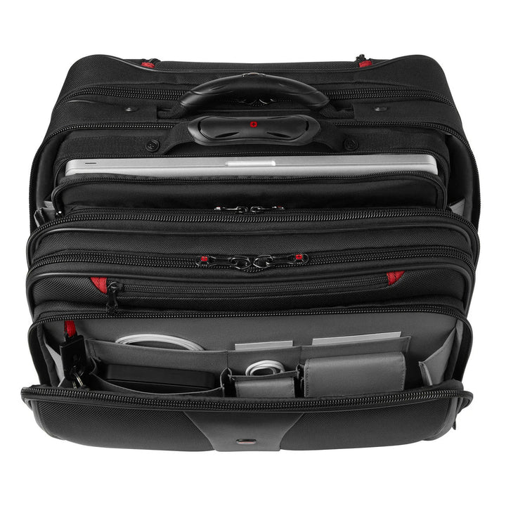 Wenger Patriot open, showing the organiser and file section