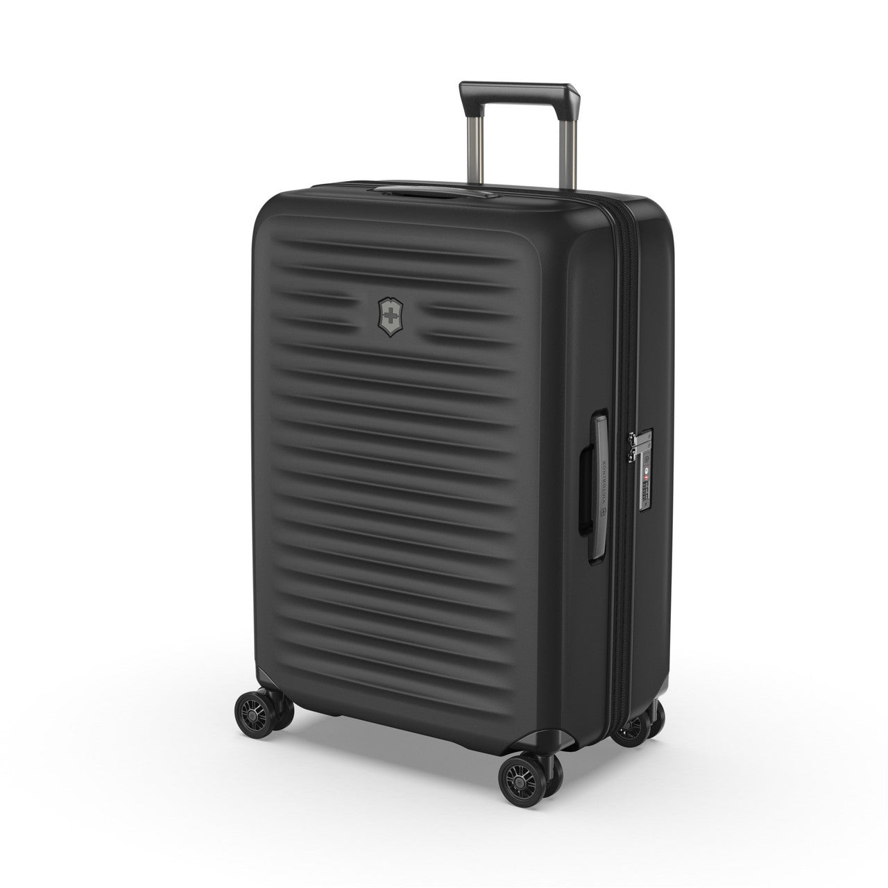 Victorinox Airox Black Medium Expandable Suitcase With 8 Wheels
