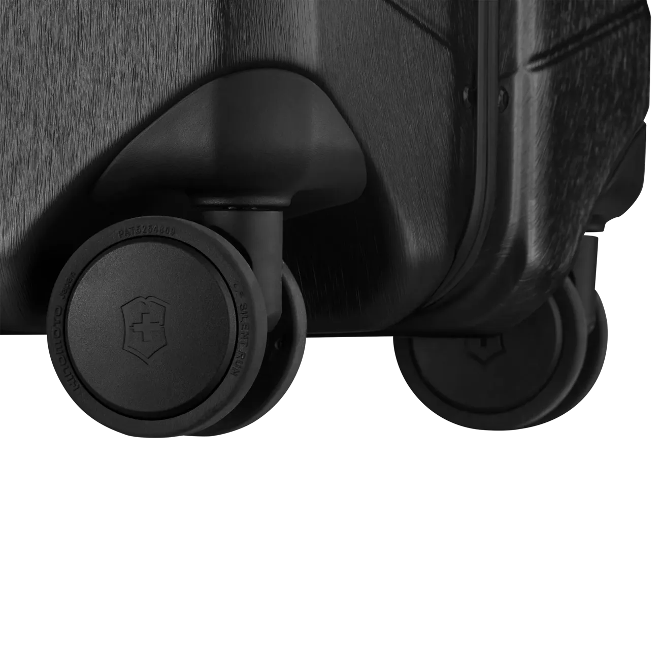 Wheels of a suitcase or luggage.