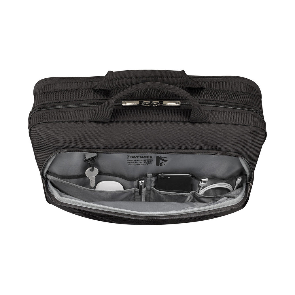 Wenger Sustainable Laptop Briefcase 16 Inch With Trolley Strap